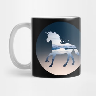 Nokk Frozen Horse Spirit Unicorn Sea Ocean Mug